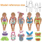 18'' Doll Swimwear Bundle (9 Sets) | Mermaid Tail & Bikini Outfits With Hair Accessories | Summer Water Play Costumes & Party Dr