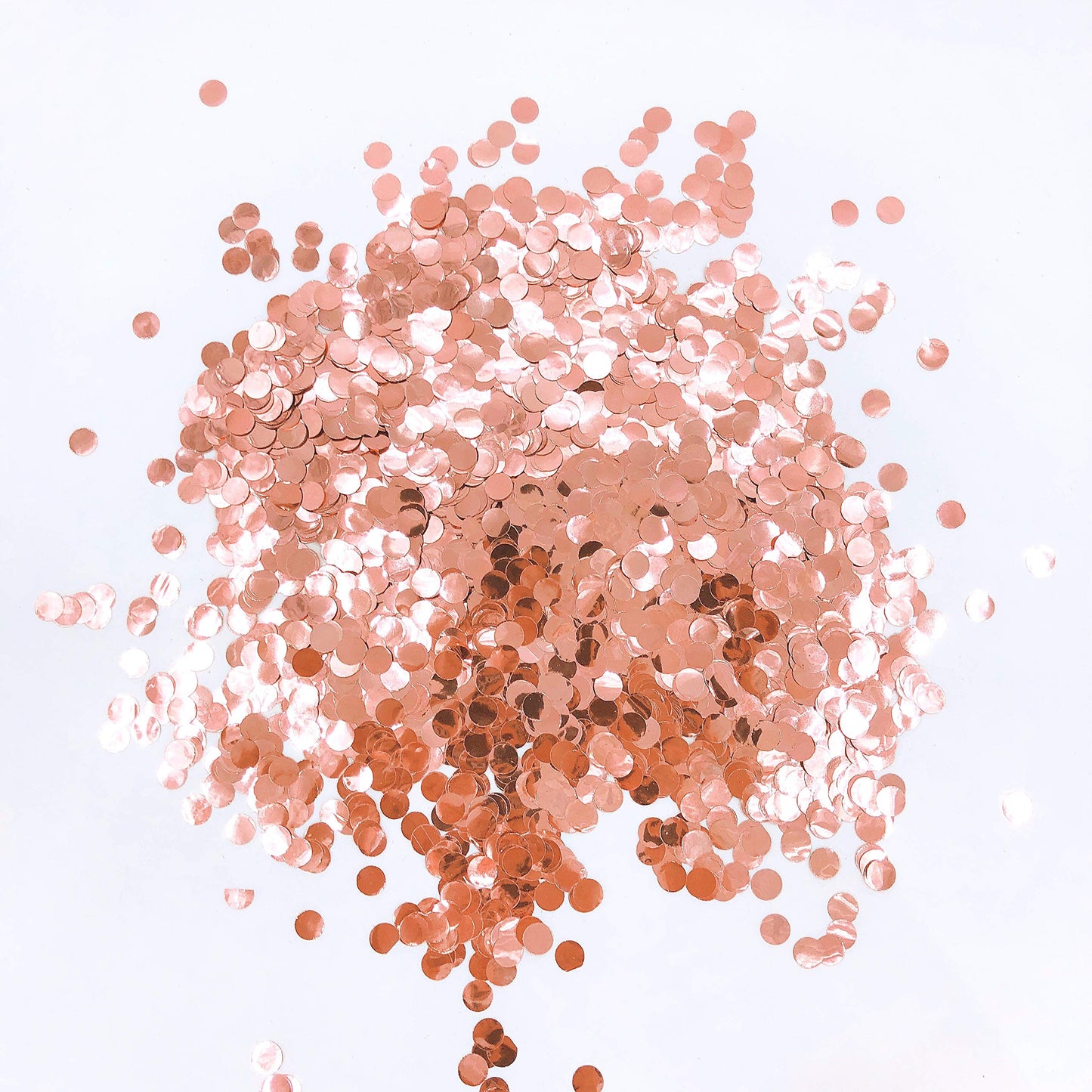 Glitter Rose-Gold Foil Metallic Round Table Confetti Circle Dots Mylar Table Scatter Confetti Wedding Bridal Shower Engagement B