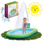 Splashin'Kids 3 In 1 Inflatable Sprinkler Pool Kiddie Pool Kids Pool Toddlers Wading Swimming Outdoor Play Mat Splash Pad 9 Months And Up Boys Girls Large (Small And Large Size)