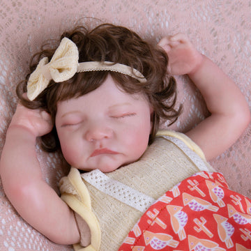 Ekokiz Reborn Baby Dolls 17-Inch Realistic Newborn Baby Doll Full Body Vinyl Sleeping Real Life Baby Dolls With Clothes And Toy
