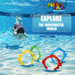 Novelty Place 4Pcs Diving Ring Set - Throw, Dive & Retrieve Toys, Underwater Swimming Pool Play Accessories - Fish Shape Dive Rings For Kids Adult And Family - Perfect For Swimming Training And Fun