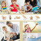 Puzzled 3D Puzzle Triceratops Dinosaur Wood Craft Construction Model Kit Fun & Educational Diy Wooden Toy Assemble Dino Model Unfinished Craft Hobby Puzzle To Build & Paint For Decoration 17Pc Pack