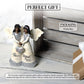 Pavilion - Wonderful Friend - 5.5' Double Ebony Angel Figurine Religious Best Friend Bestie Bff God Jesus Lover Christian Christ Gift Present