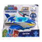 Pj Masks Save The Sky Cat-Car, 3-Inch Cat-Boy Figure And Vehicle, Blue, Pretend Play, Kids Toys For Ages 3 Up By Just Play