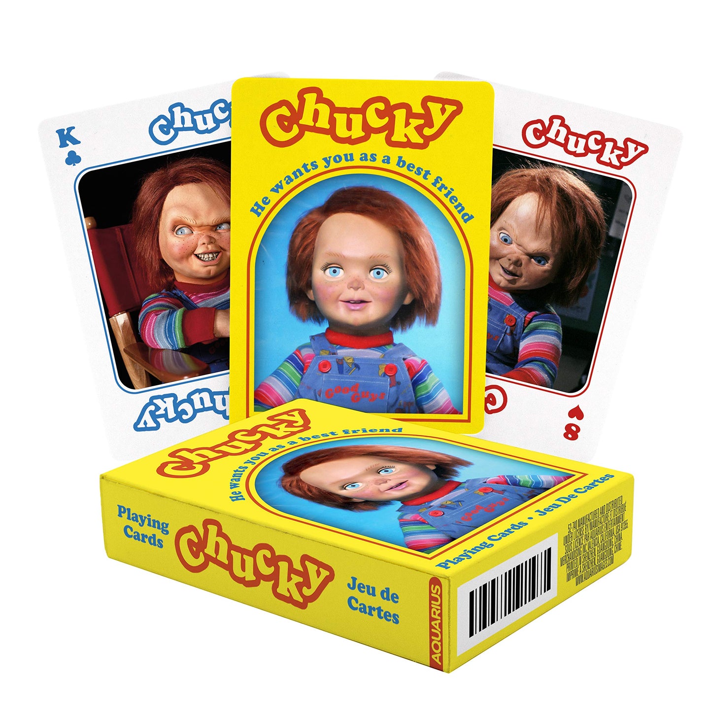 Childs Play Chucky Playing Cards  52 Card Deck + 2 Jokers