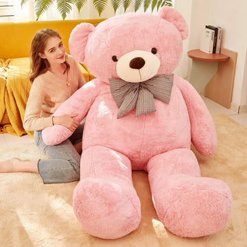Ikasa Giant Teddy Bear Plush Toy Stuffed Animals (Pink, 70 Inches)