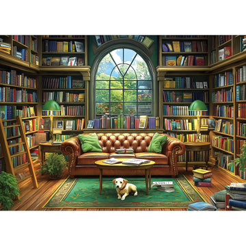 Reading Room 1000 Piece Puzzle For Adults Unique Book Room Puzzles For Adults 1000 Pieces Library Bookshelf Jigsaw Puzzles 1000