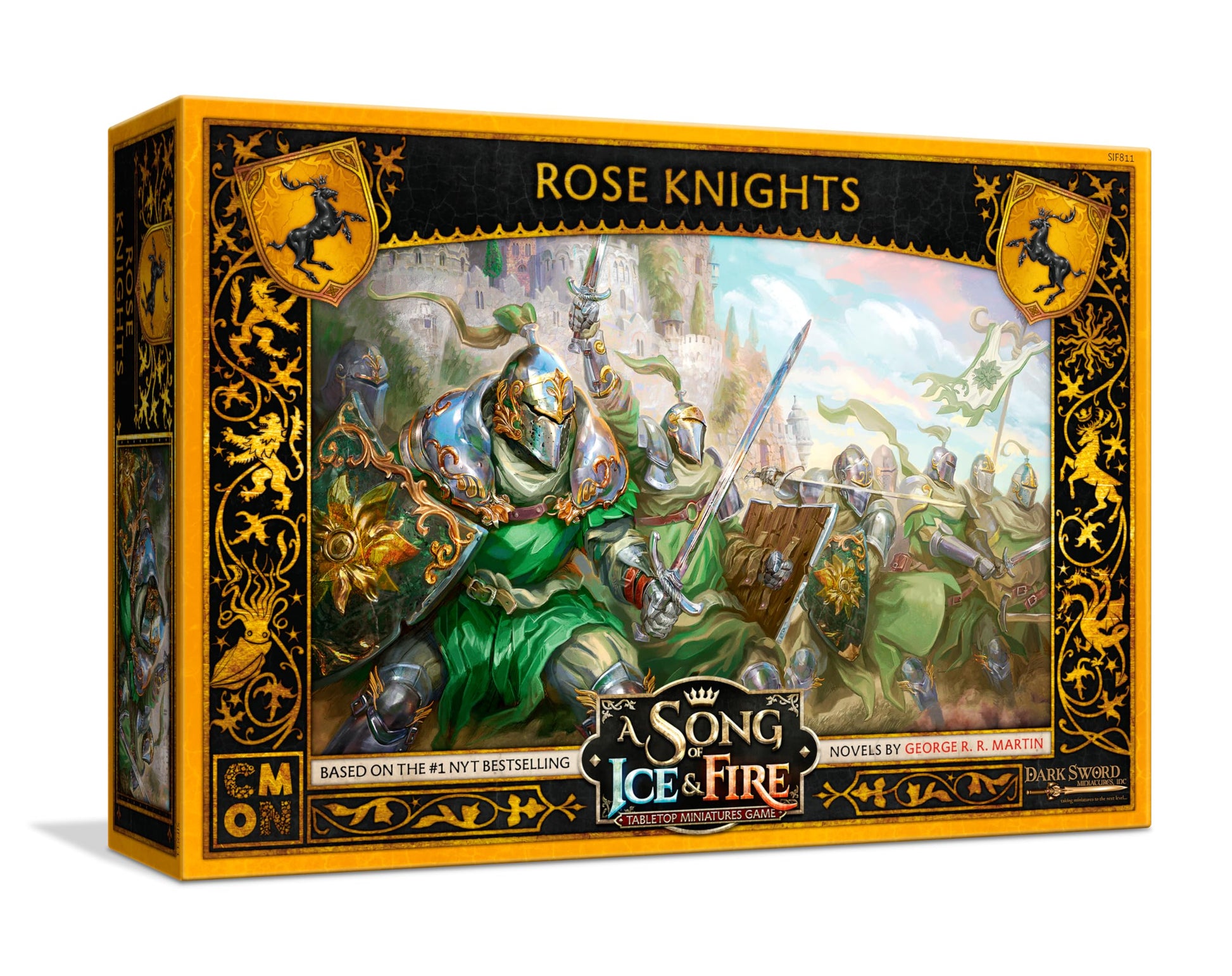 CMON A Song of Ice and Fire Tabletop Miniatures Game Rose Knights Unit Box (Multilingual Edition) - Strategy Game for mature-themeds  Ages 14+  2+ Players  45-60 Minute Playtime  Made