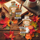 Gognome 2-Pack Thanksgiving Scarecrow Figurines With Inspirational Autumn Plaques - Durable Resin 5.5'' Thanksgiving Table Decor