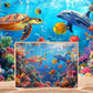 Puzzle for Adults 1000 Pieces - Underwater World Puzzle, Ocean Beach Sea Turtle Coral,1000 Piece Undersea Jigsaw Puzzle (28''x 2