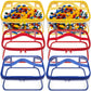 6 Packs Clear Toy Storage Bags- 9.4 X 6.7 X 4.3 Inch Transparent Pvc Toy Organizing Bags With Zipper- Waterproof Toy Storage Org