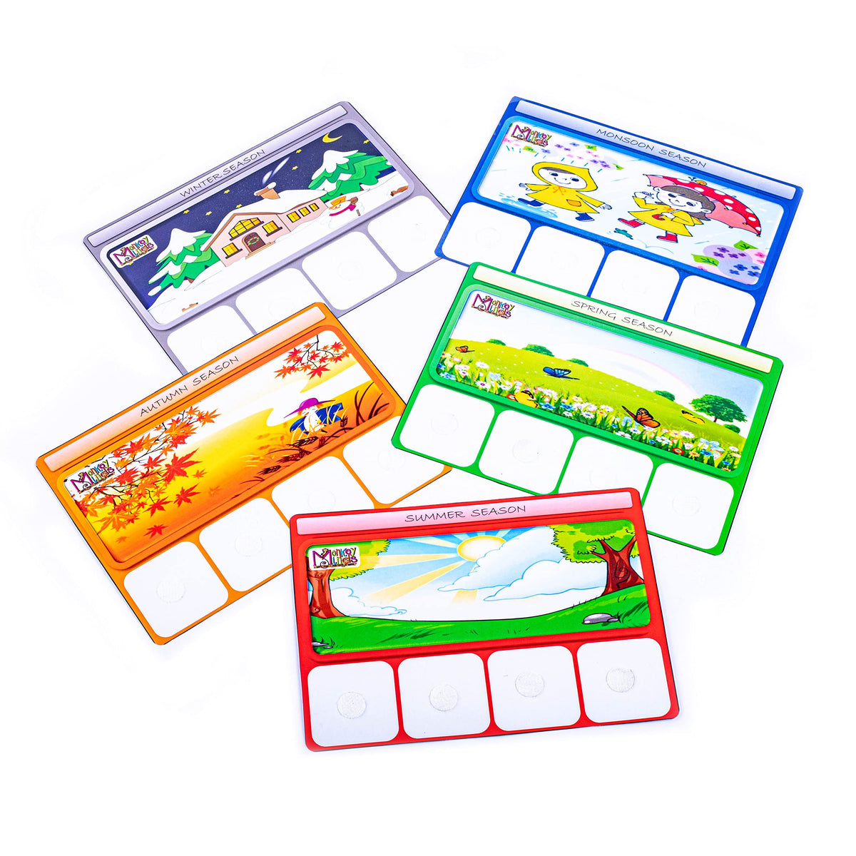 Monkey Minds || Sorting Mats Know Your Seasons ||Play Based Learning for Kids || Education Learning Toy