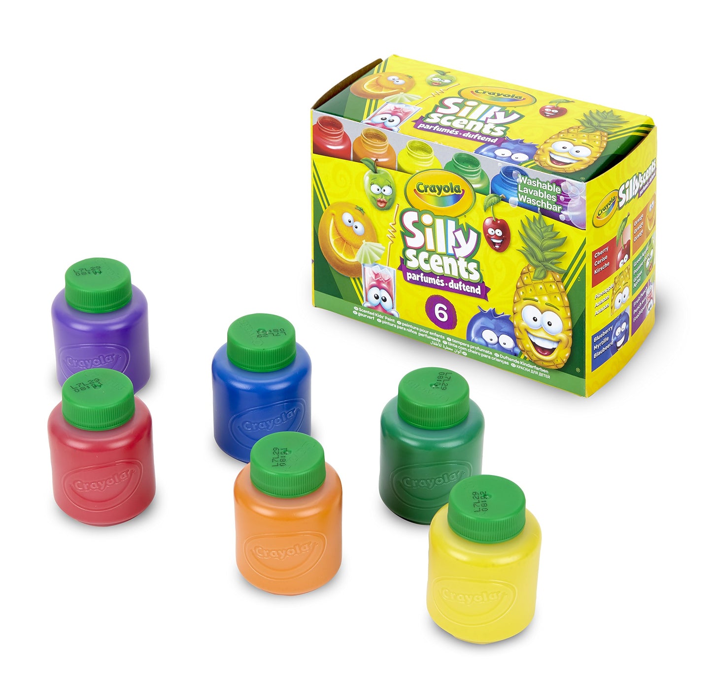 Crayola Silly Scents, Washable Kids Paint, Scented Paint, 6Count
