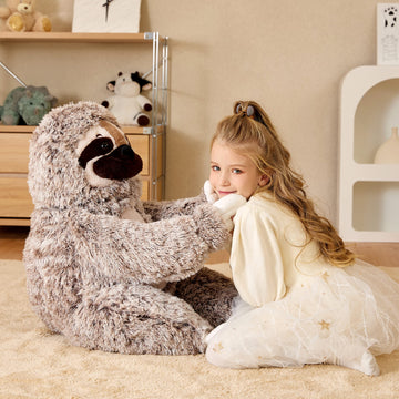 Earthsound Giant Sloth Stuffed Animal Plush Toy,30'' Large Jumbo Cute Soft Toys,Big Size Huge Fluffy Plushy Oversized Fat Plushi