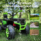 Hikiddo Kids Atv 4 Wheeler, 24V 4Wd Electric Atv Ride On Toy For Big Kid W/ 2-Seater, 4X200W Motor, 5.6Mph Max Speed - Green