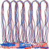 36PCS Fourth/4th of July Necklaces Beads: Patriotic Accessories Bulk Memorial Day Party Favors Decor Decorations-Star Uncle Sam