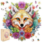 Qiuenisray Wooden Puzzles For Adults,Fox Wooden Jigsaw Puzzles 200Pcs,10.9X10.4Inch,Medium,Unique Shape Animal Adult Puzzles,Irr