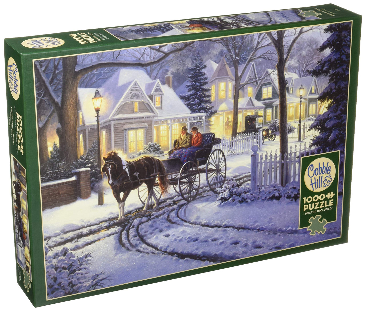 Cobblehill 80128 1000 Pc Horse-Drawn Buggy Puzzle, Various