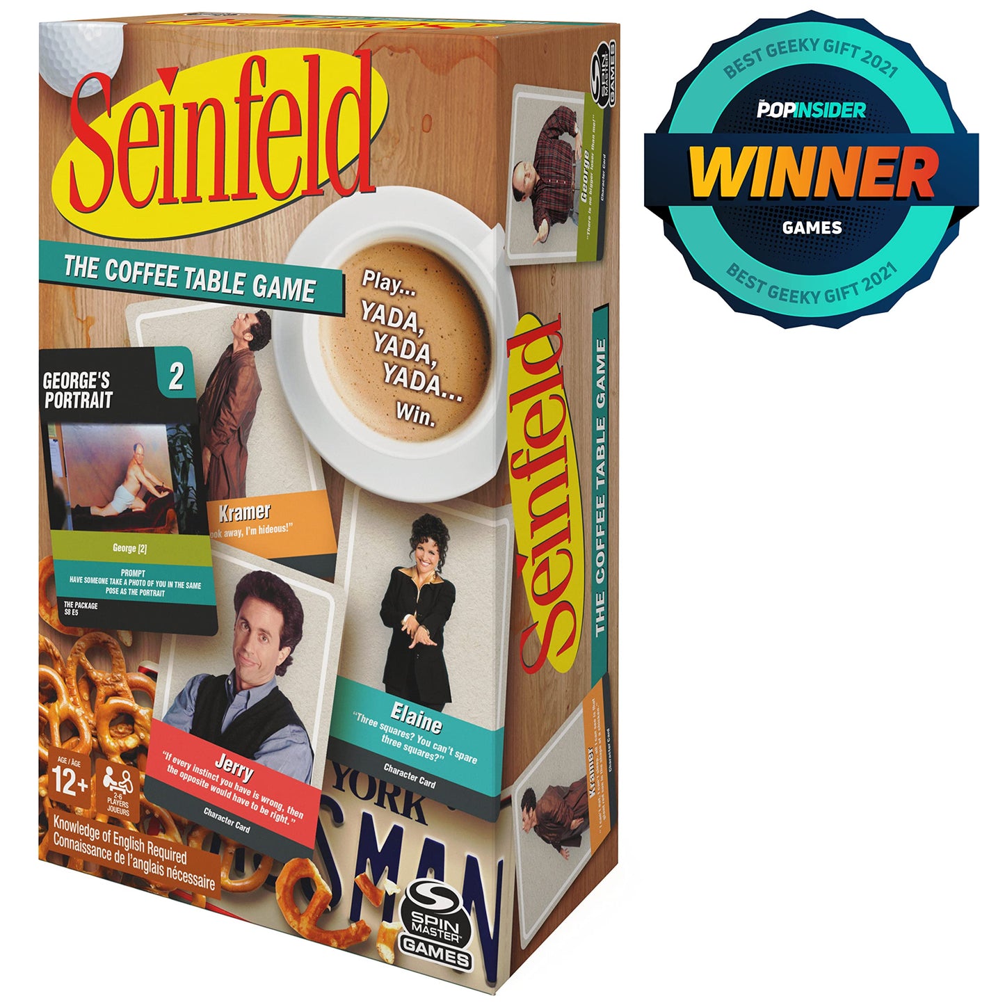 Seinfeld TV Show  The Coffee Table Board Game  Fun and Hilarious mature-themed Party Game for Ages 12 and up