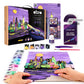 Okto 3D Clay And Canvas Art Kit  New York Skyline | Diy Modeling Clay Painting On Canvas | AirDry (No Kiln) | 11.8 X 15.7 In |
