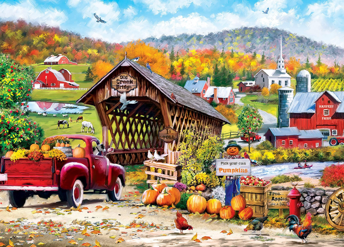 Old Creek Bridge 1000 Pc