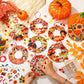 Hollowfly 48 Sets Thanksgiving Wreath Crafts DIY Give Thanks Wreath Hanging Ornaments Make Your Own Paper Grateful Crafts for Fa
