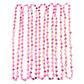 Afson 36 Pcs Valentine Beads Necklaces Valentine's Day Heart Shaped Beads Necklaces Party Decoration, Pink
