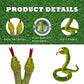 Yohaki Snake Plush Toy, 52'' Washable Plush Cuddle Toy, Soft And Cute Kids Gift For Boys And Girls, Birthday Party Gift Pranks,