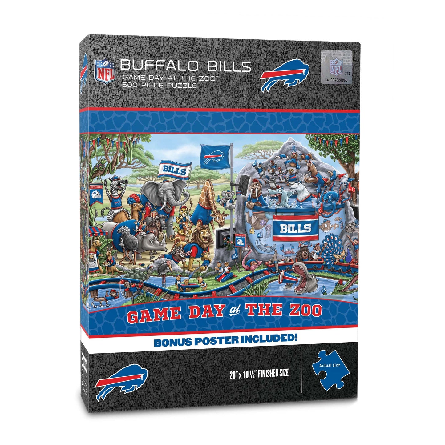 Youthefan Nfl Buffalo Bills Game Day At The Zoo 500Pc Puzzle 28'' X 10.5''