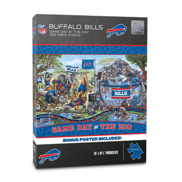 Youthefan Nfl Buffalo Bills Game Day At The Zoo 500Pc Puzzle 28'' X 10.5''