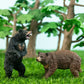 Toymany 6Pcs Bear Figurines, Realistic Forest Animals Bear Family Figures Toy Set Includes Brown Bears Black Bears And Cubs, Education Toy Birthday For Kids Toddlers