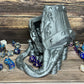Munnygrubbers - 6'' Mimic Dice Tower - (Random 7Pcs D20 Dice Set Included) - No Paint Odorless Plastic - Tabletop Roleplaying Ga