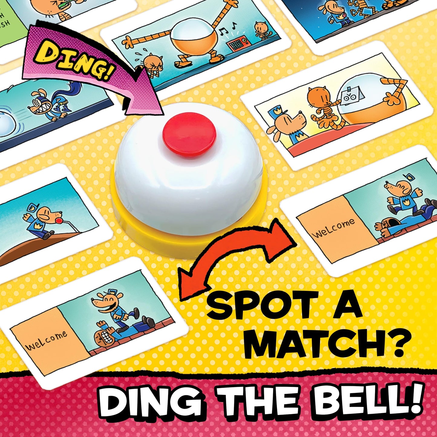 University Games, Dog Man Flip-o-Rama Card Matching Game, Based on The Dog Man Books Series, for 2 or More Players Ages 6 and Up