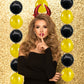 In-Jooyaa 6 Inch Latex Link Balloons 100 Pcs Quick Link Balloon For Party Decoration(White And Gold)