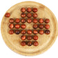 TOWO Wooden Solitaire Game -Peg Solitaire Puzzle Toy - Classic Board Game Marble Chess Mind Game 22.5 CM 8.8    Round Board with