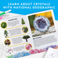 NATIONAL GEOGRAPHIC Kids Crystal Growing Kit - Grow 6 Multi-color Crystal Trees in 6 Hours, Educational STEM Craft Kit - NGCRYSTALFOR