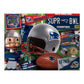 YouTheFan NFL New England Patriots 500-Piece Retro Series Puzzle - Cardboard, Team Colors, One Size, Model 0951414