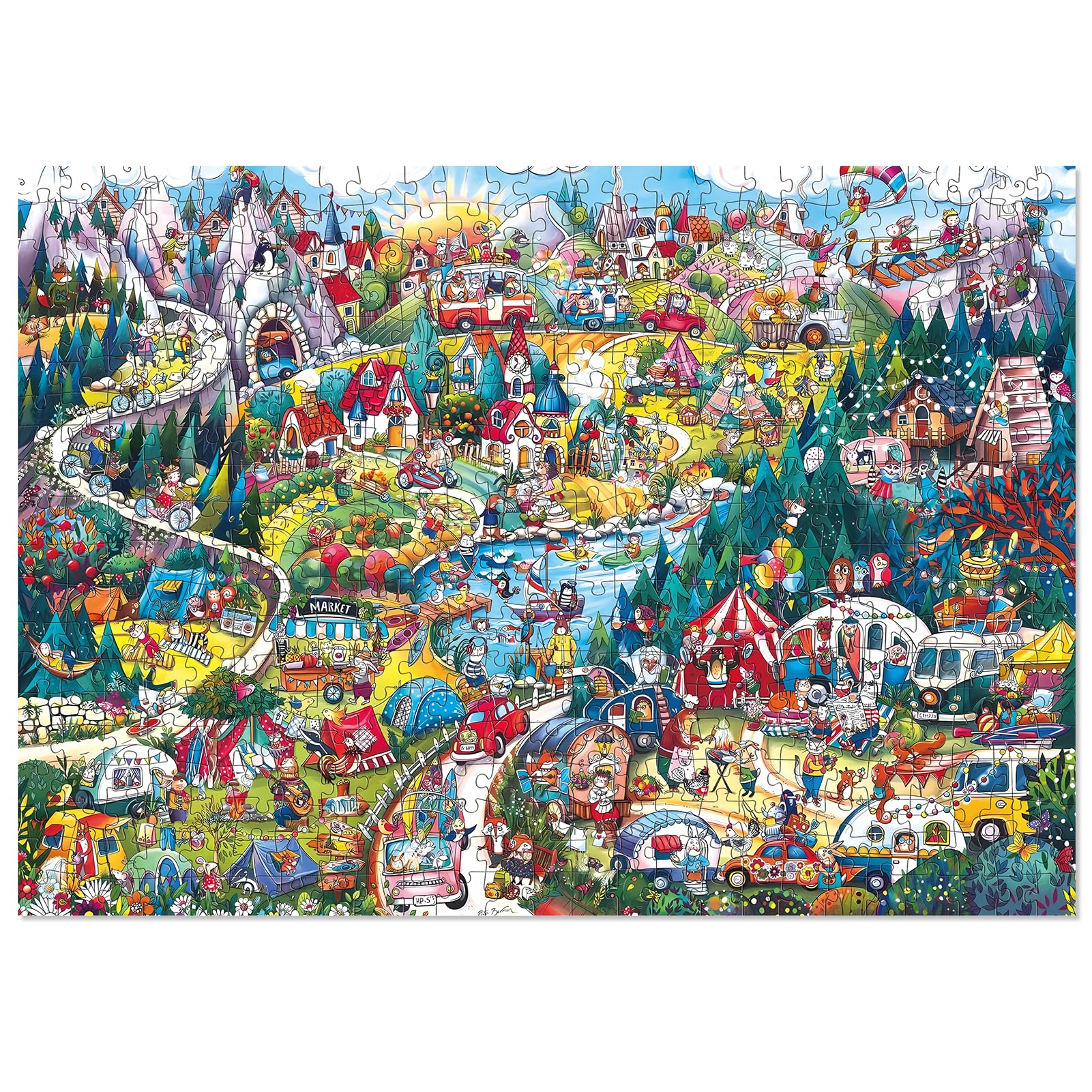Elx 500 Piece Jigsaw Puzzle For Adults,The Animal Paradise Unique Difficult And Challenge Large Puzzle Game, Room Wall Decor (27