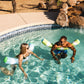 Big Joe Noodle 2 Pack No Inflation Needed Pool Floats, Rolling Wave Lime Double Sided Mesh, Quick Draining Fabric, Jumbo 4 Feet