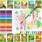 Ben Louis 24 Pcs Jungle Safari Animals Coloring Books Party Favors With 24 Crayons Safari Zoo Lion Party Mini Activity Books Bul