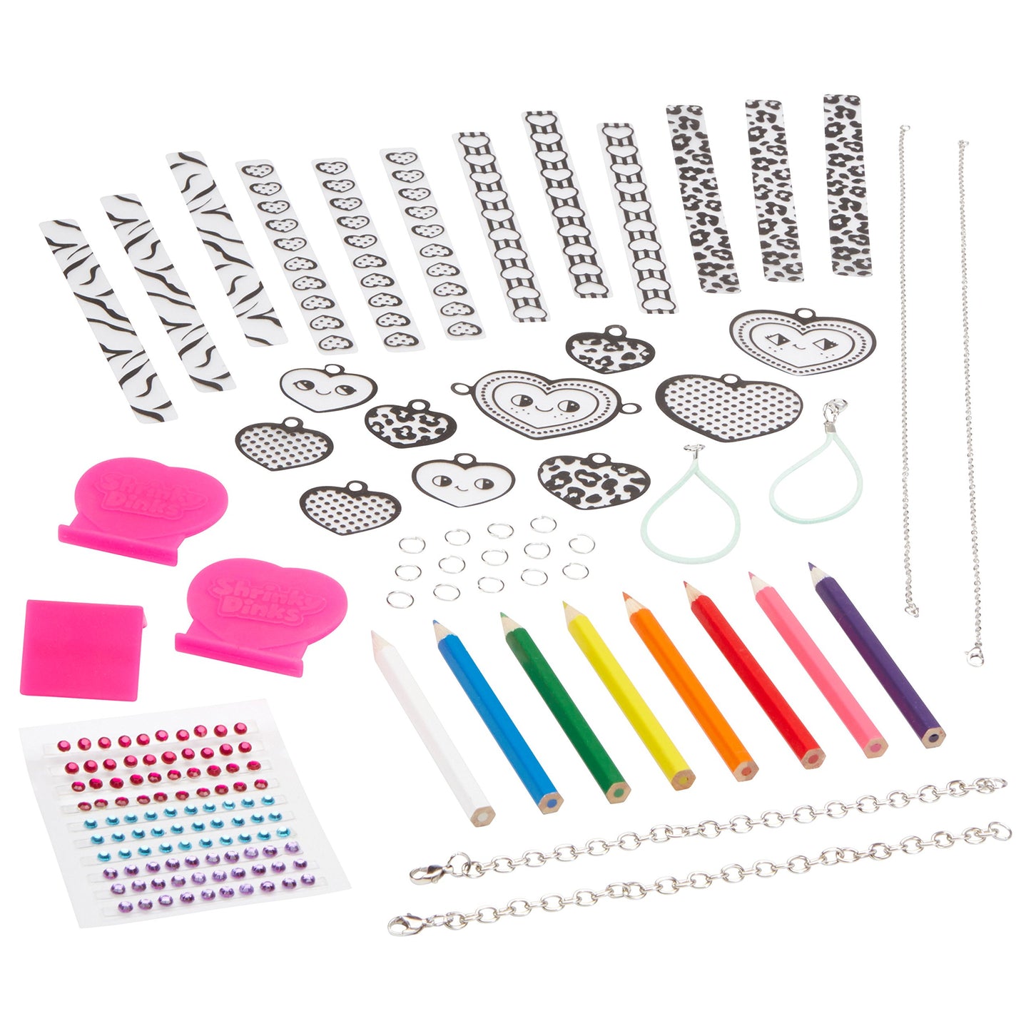 Shrinky Dinks 3D Heart Link Jewelry Kit Kids Art and Craft Activity