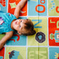 Pacific Play Tents 96000 Kids A-B-C Learning And Fun Mat For Bedroom, Playroom, Or Classroom, 48'' X 58'', Yellow