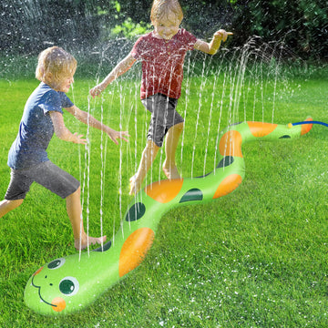 95''    12'' Extra Large Snake Sprinkler For Kids - Inflatable Kids Sprinkler For Yard, Toddler Water Outdoor Toys, Durable Spla