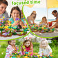 Funsland Flower Garden Building Toys For Girls: 322 Pcs Kids Gardening Kit Set Gifts For 3 4 5 6 7 Year Old Toddler