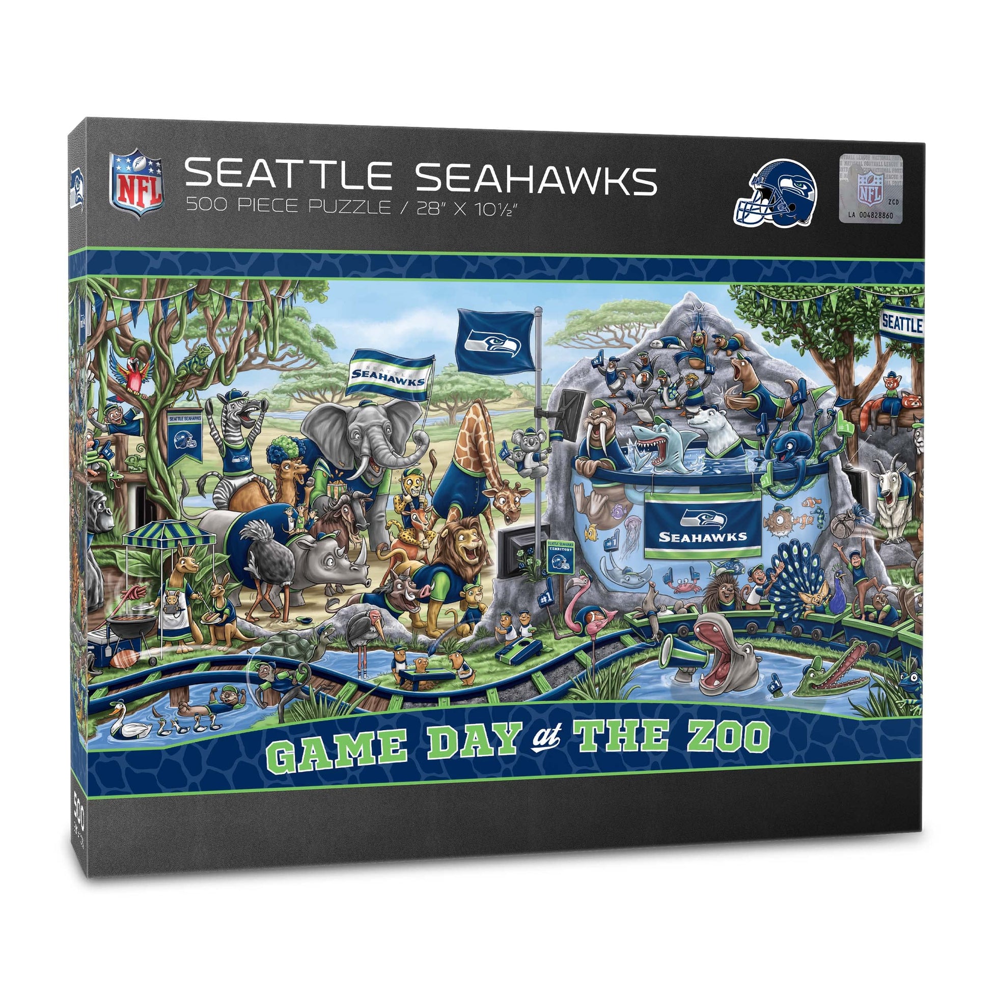 YouTheFan NFL Seattle Seahawks Game Day at The Zoo 500pc Puzzle