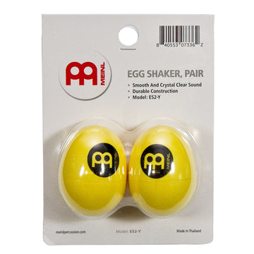 Meinl Percussion Es2-Y Set Of Two Plastic Egg Shakers, Yellow