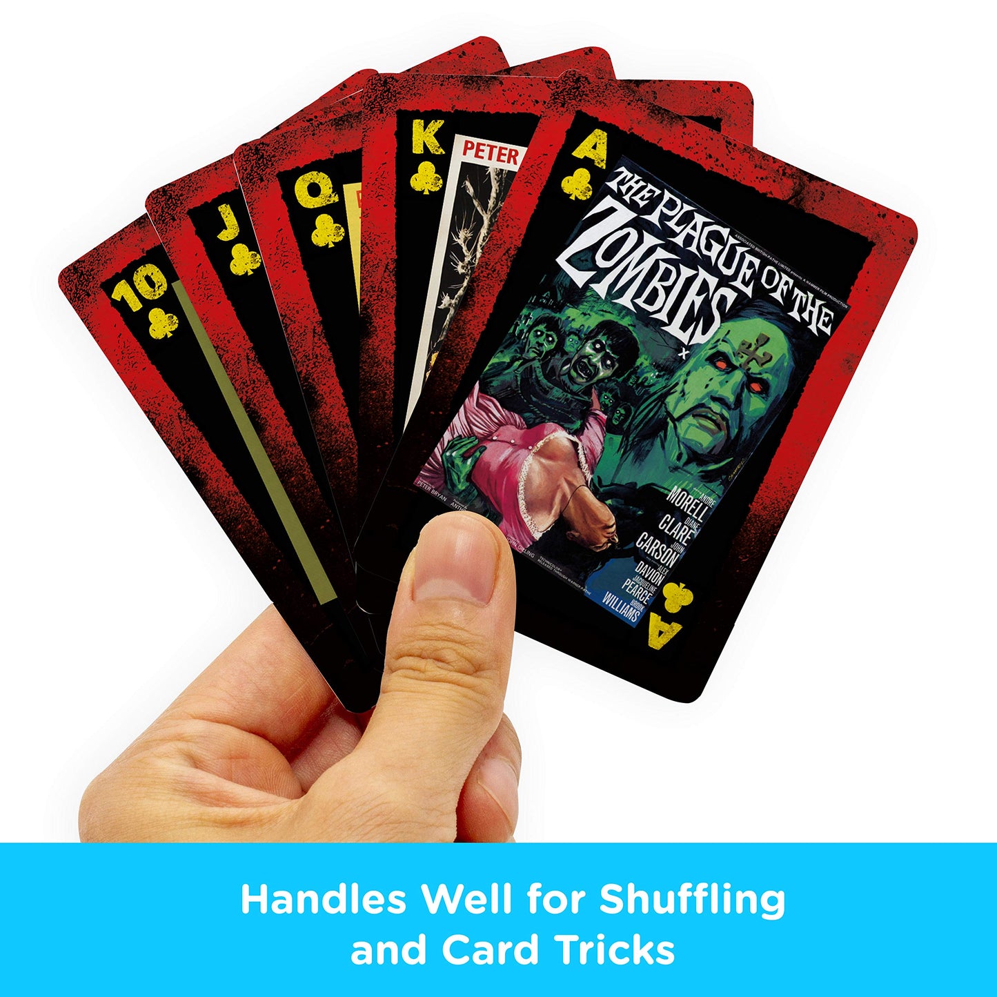 Aquarius Hammer House Of Horror Playing Cards - Horror Movies Themed Deck Of Cards For Your Favorite Card Games - Officially Licensed Hammer Merchandise & Collectibles
