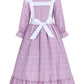 Pioneer Girl Costume Colonial Prairie Costume Dress Kids Pilgrim Costume Outfit Bedelia Martha Cosplay Floral Maid Farmer Dresse