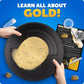 Blue Marble Gold Panning Kit For Kids - Kids Gold Mining Kit, Learn To Pan For Gold, Includes Pay Dirt With Real Pyrite Specimen