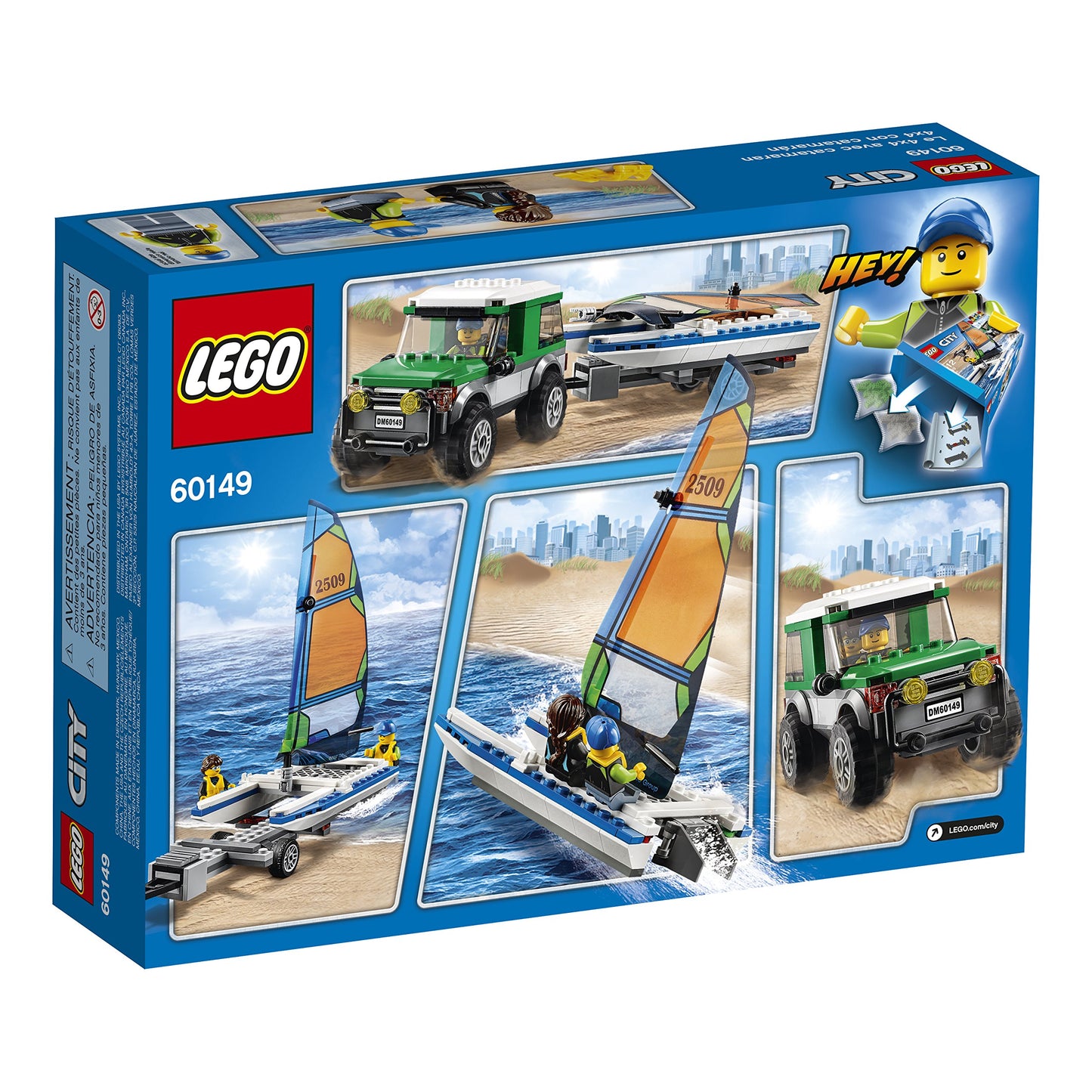 Lego City Great Vehicles 4X4 With Catamaran 60149 Building Kit
